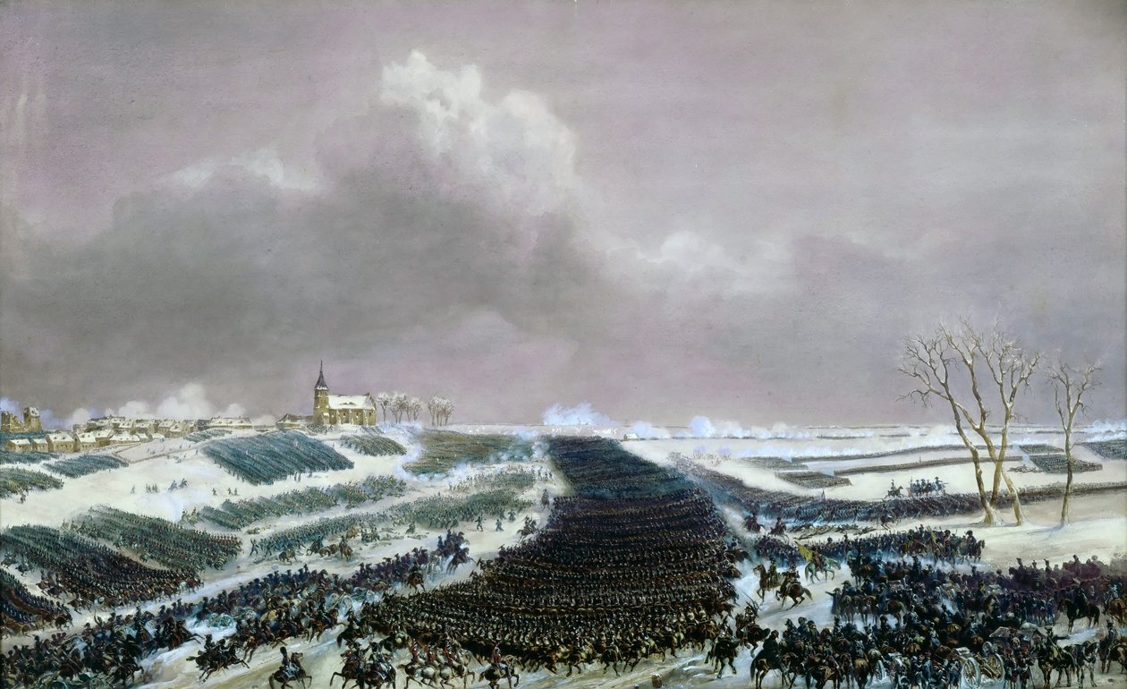 Slaget ved Preussisch-Eylau den 8. februar 1807 af Jean Antoine Simeon Fort