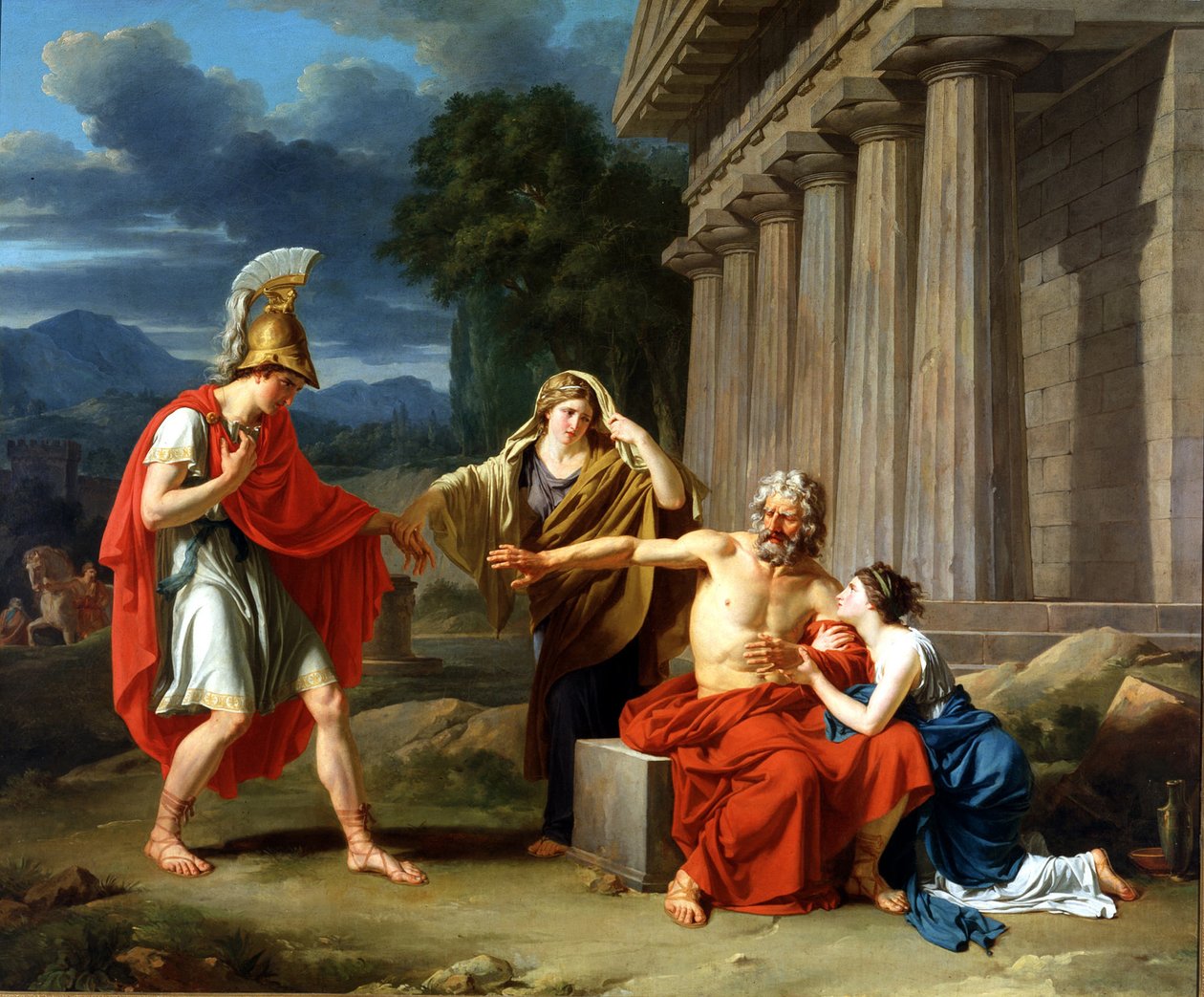Ødipus i Kolonos af Jean Antoine Théodore Giroust