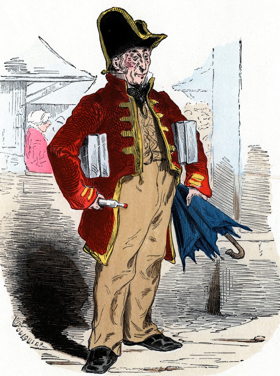 Mand sælger eau de Cologne af Jean Antoine Valentin Foulquier