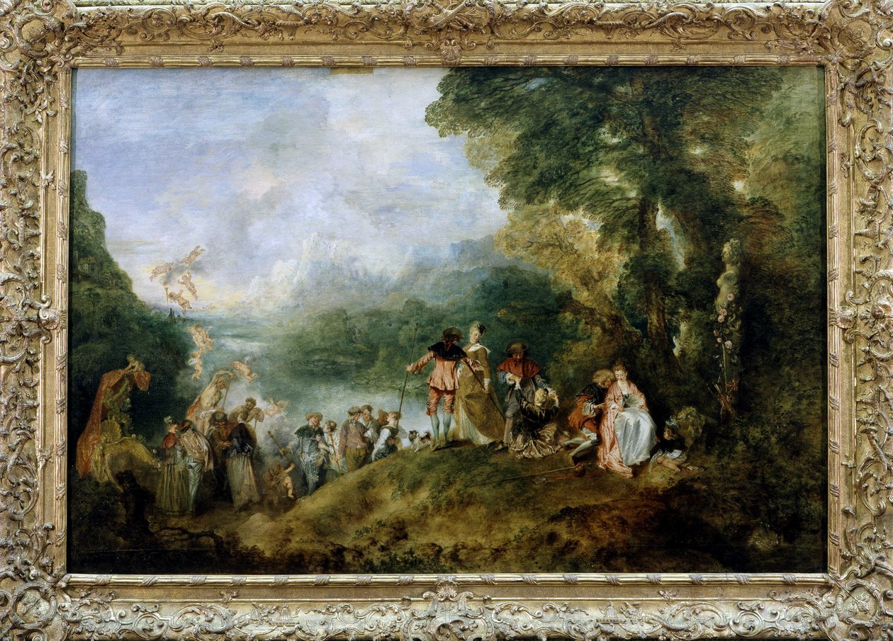 Boarding til Kythera eller pilgrimsrejse til øen Kythera af Antoine Watteau af Jean Antoine Watteau