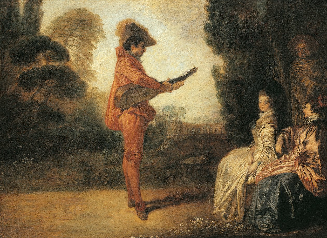 Castor (enchanter), ca. 1713-1714, af Jean-Antoine Watteau (1684-1721), olie på lærred af Jean Antoine Watteau