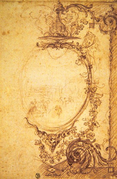 Design til dekorativt panel: efterår af Jean Antoine Watteau