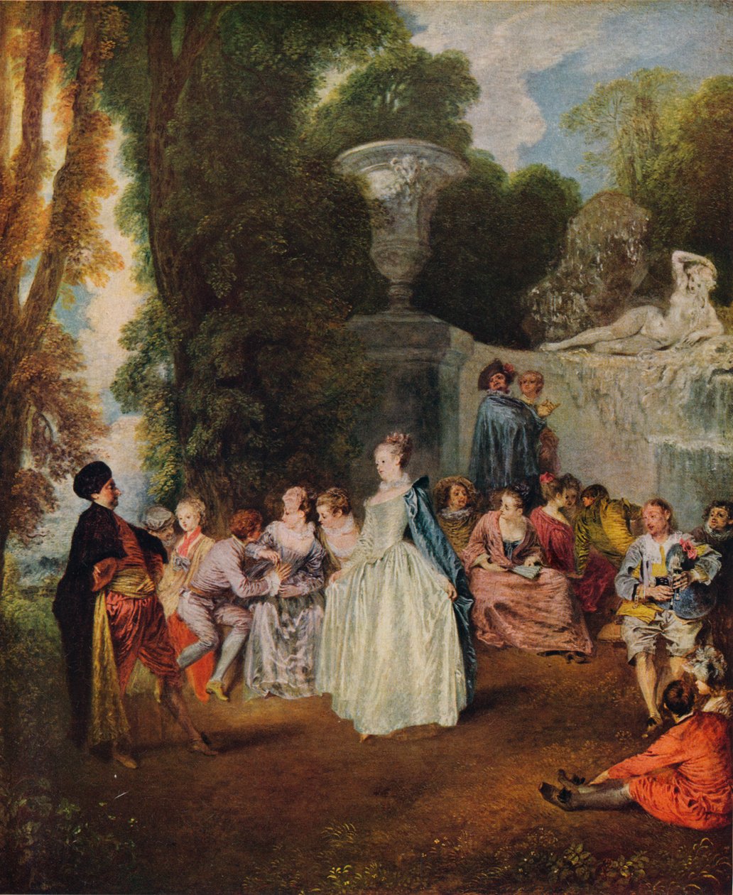 Fetes Venitiennes, 1718-1719 af Jean Antoine Watteau