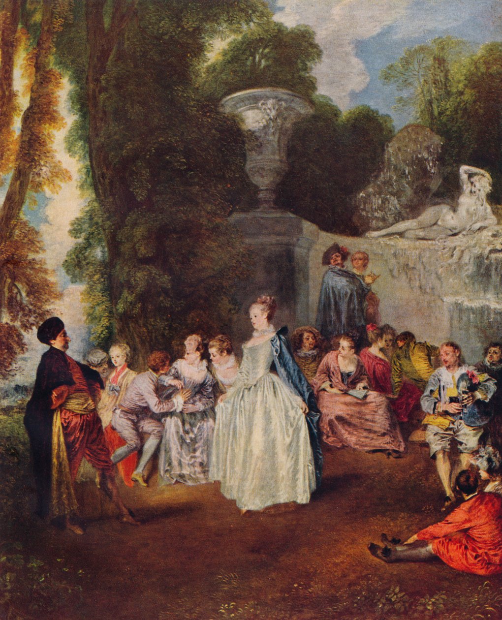 Fetes Venitiennes, c1718, 1938 af Jean Antoine Watteau