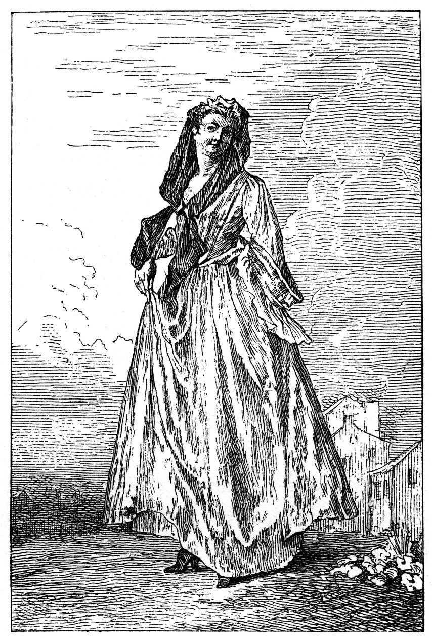 Fransk kostume, 1885. af Jean Antoine Watteau
