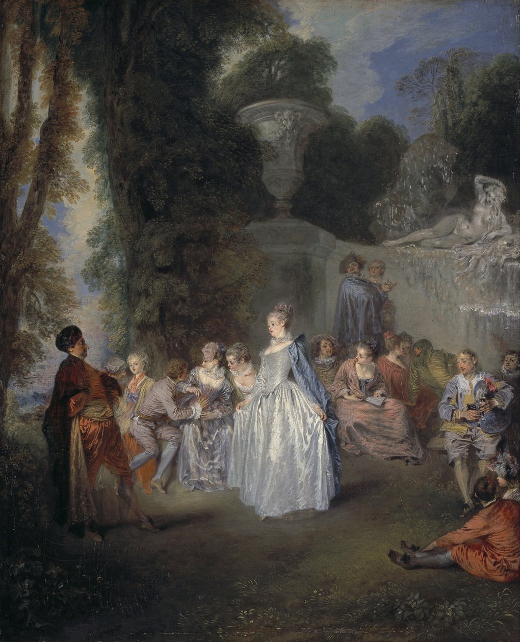 Venetianske festivaler af Jean Antoine Watteau