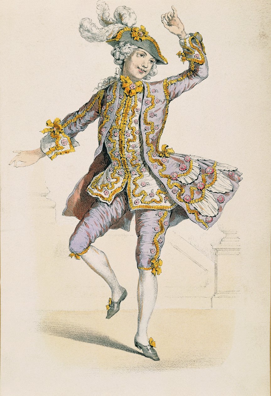 Gallant Farmer, efter tegning af Jean Antoine Watteau af Jean Antoine Watteau