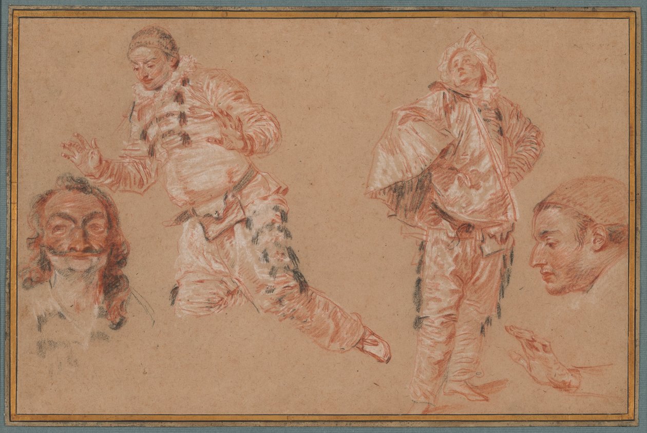 Italienske komikere af Jean Antoine Watteau