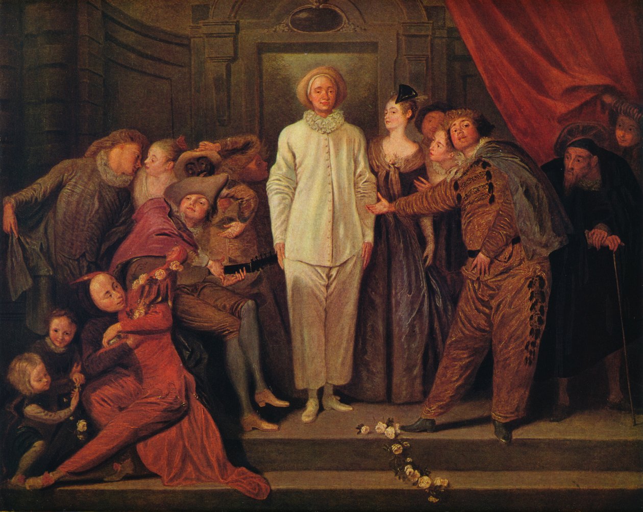 Italienske komikere, c1720 af Jean Antoine Watteau