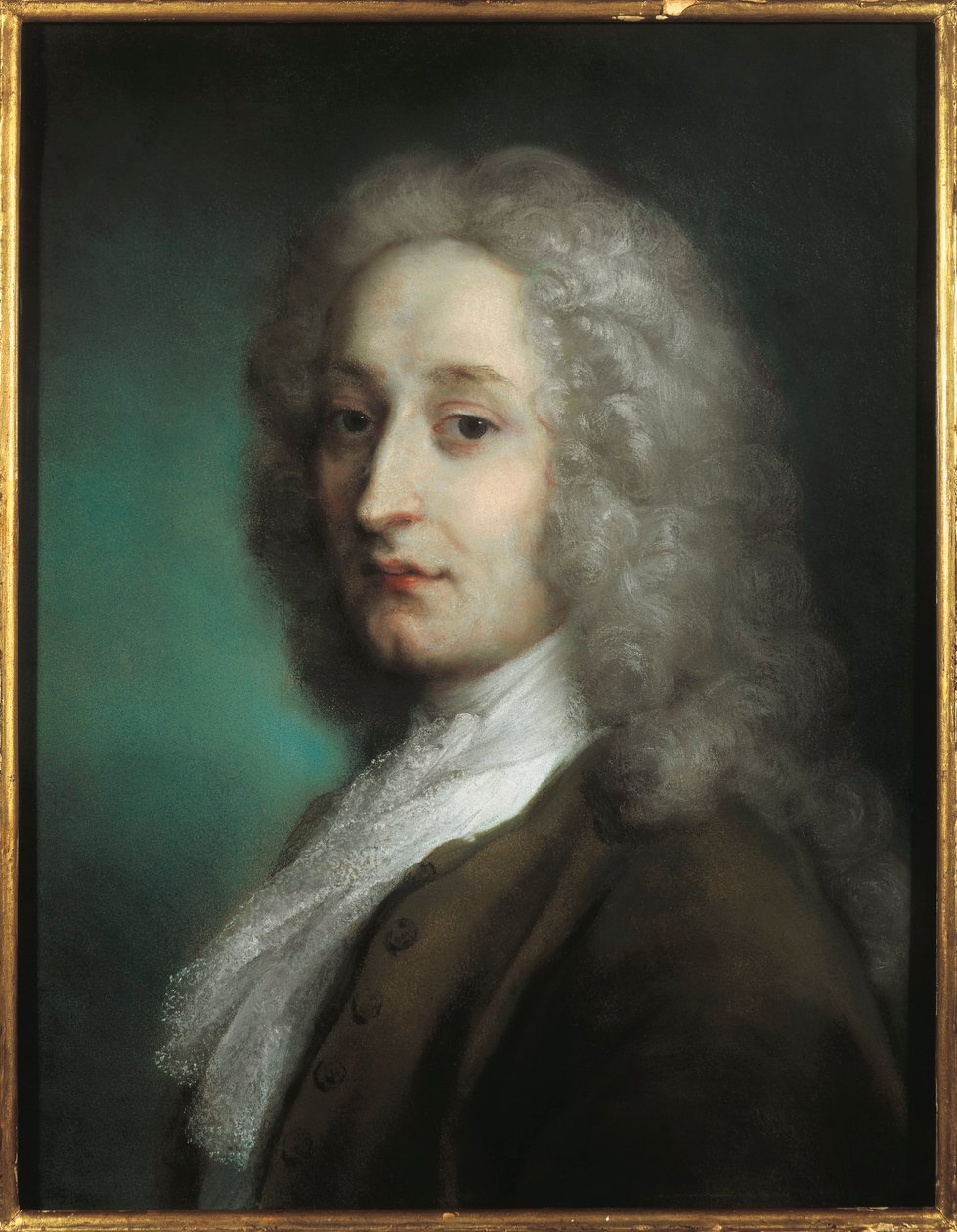 Italien, Treviso, Portræt af Jean-Antoine Watteau af Jean Antoine Watteau