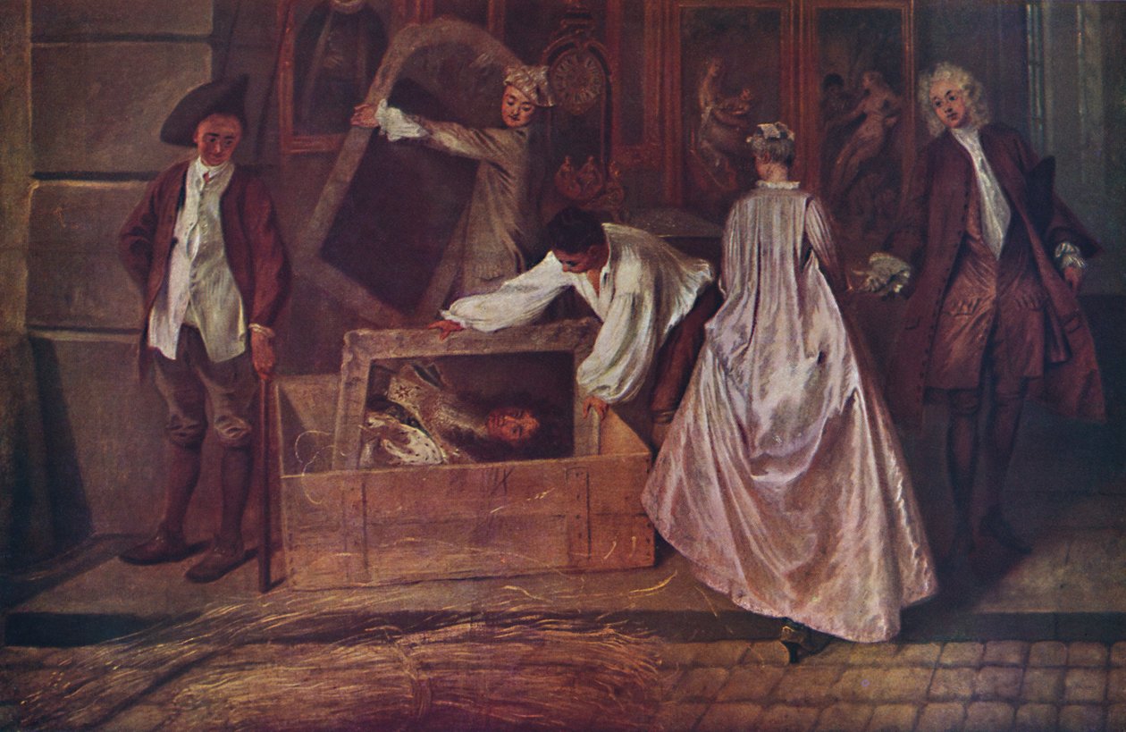Tegnet på Gersaint-fragmentet, 1720-1721, 1937 af Jean Antoine Watteau