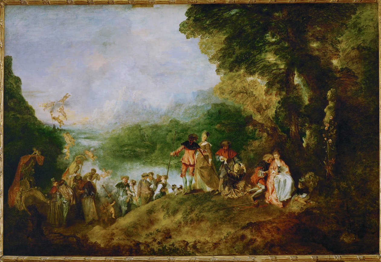 Ombord på Cythere ... af Jean Antoine Watteau
