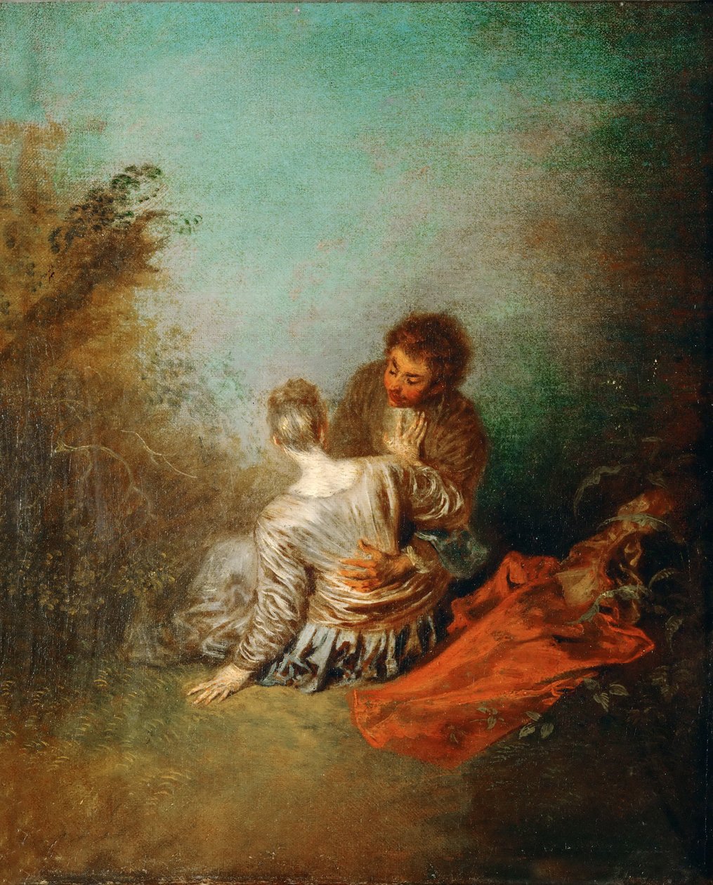 Le Faux Pas The Mistaken Advance af Jean Antoine Watteau