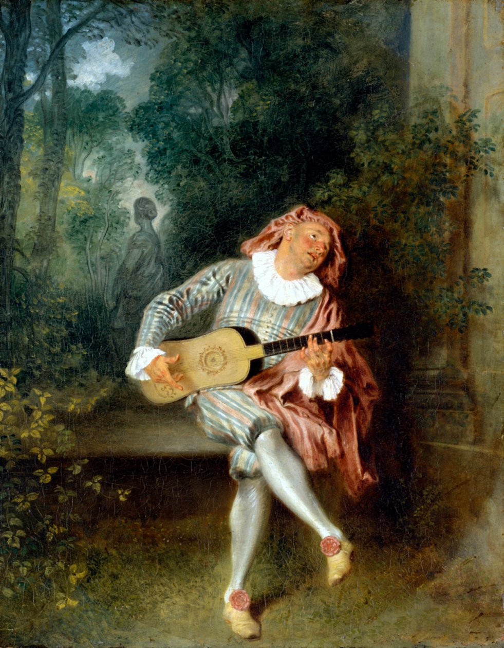 Mezzetin af Jean Antoine Watteau