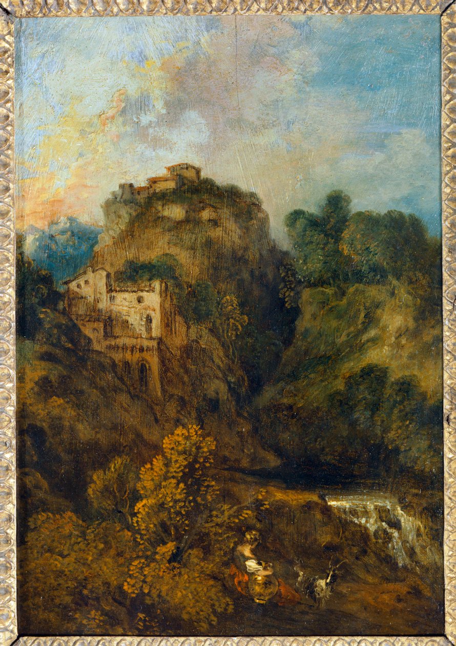 Paysage à la chèvre - Landskab med ged ... af Jean Antoine Watteau