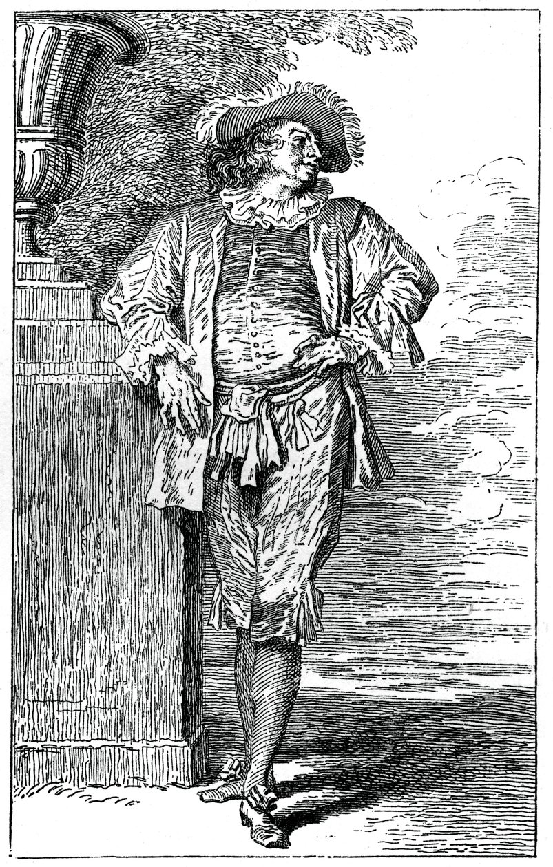Bondedragt, 1885 af Jean Antoine Watteau