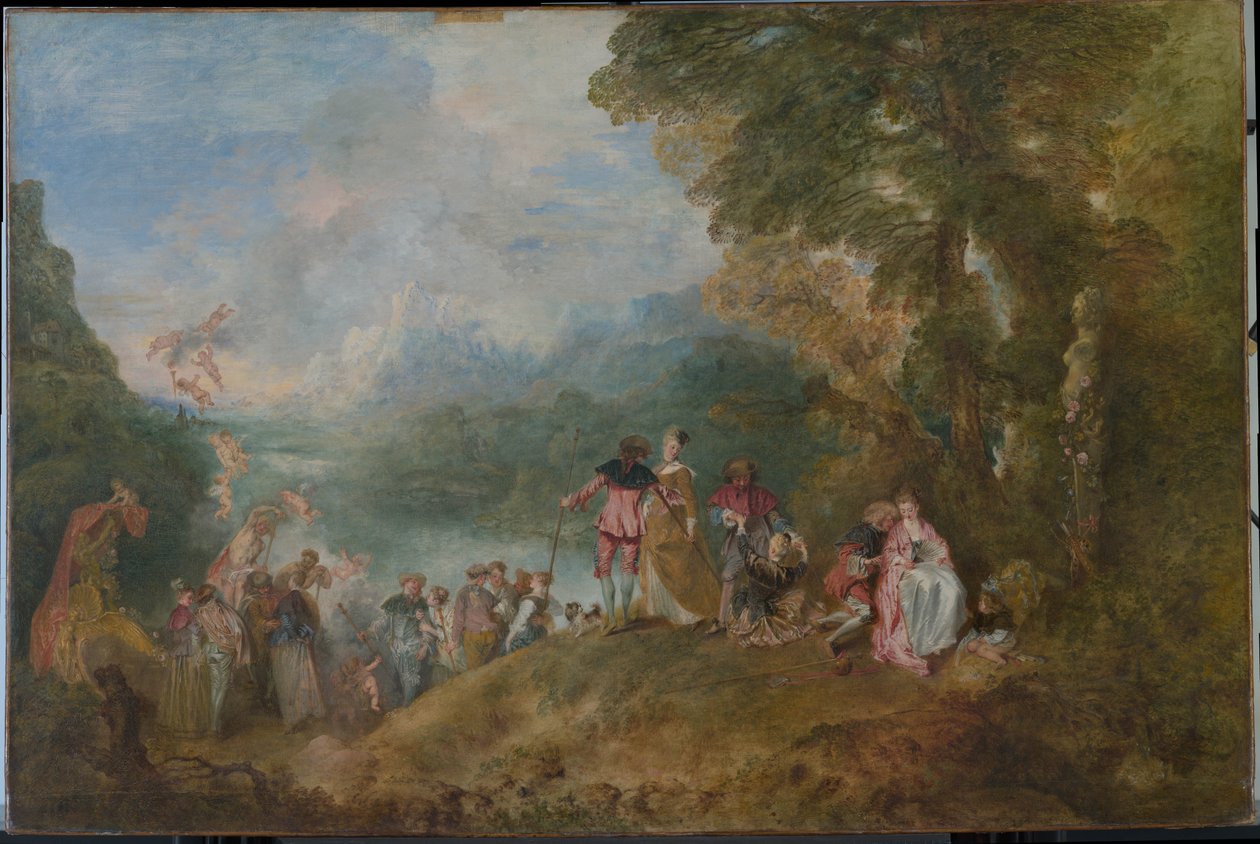 Pilgrimsrejse til Cythera Ombordstigning for Cythera, 1717 af Jean Antoine Watteau
