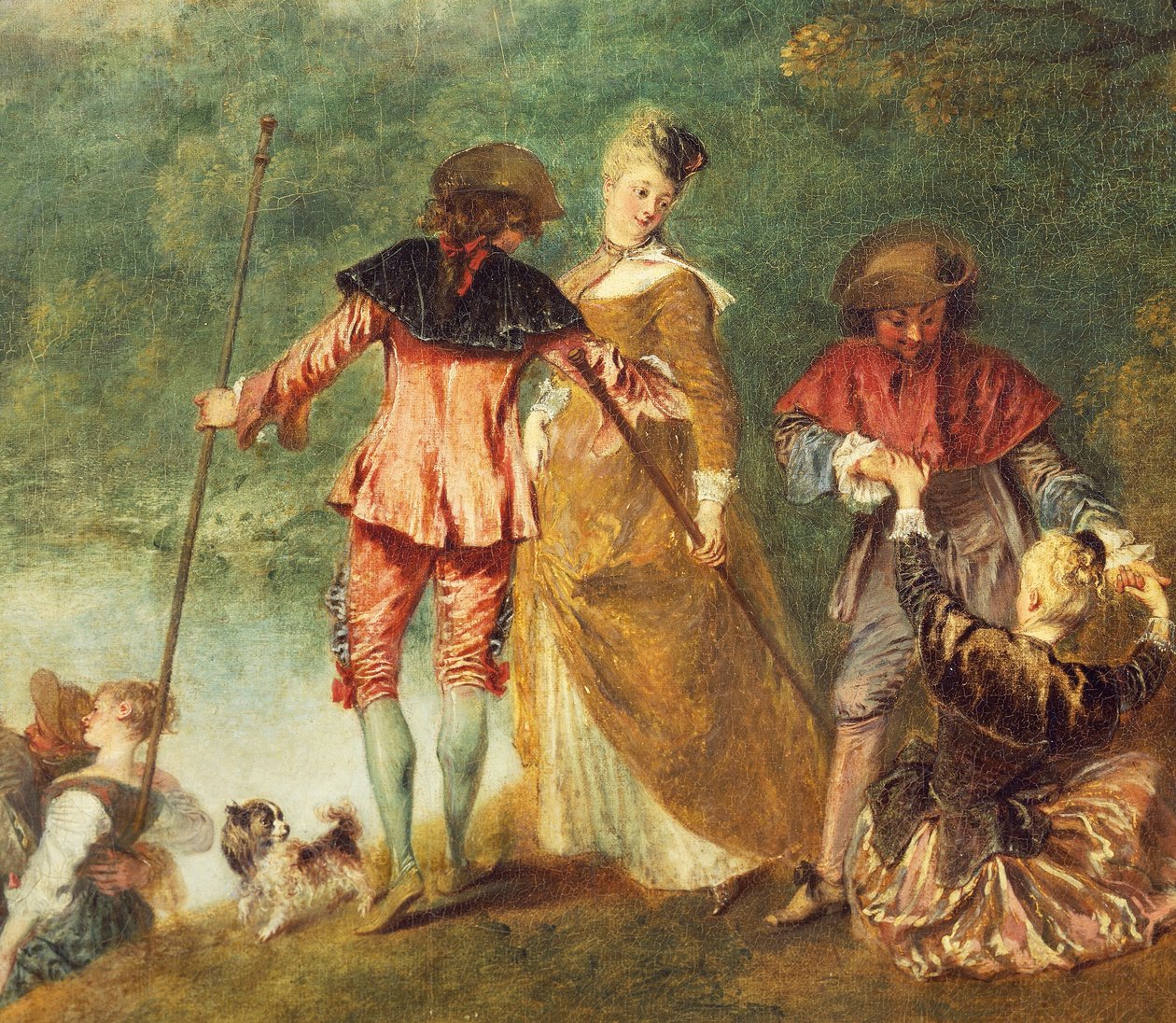 Pilgrimsrejse til Isle of Cythera, kendt som Embarkation for Cythera (Cythere) af Jean Antoine Watteau