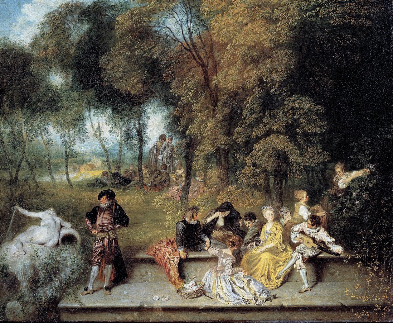 Kærlighedens glæder af Jean Antoine Watteau