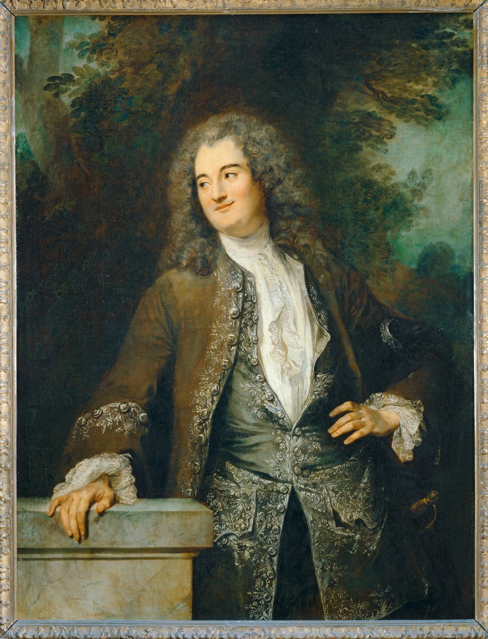 Portræt af en adelsmand ... af Jean Antoine Watteau