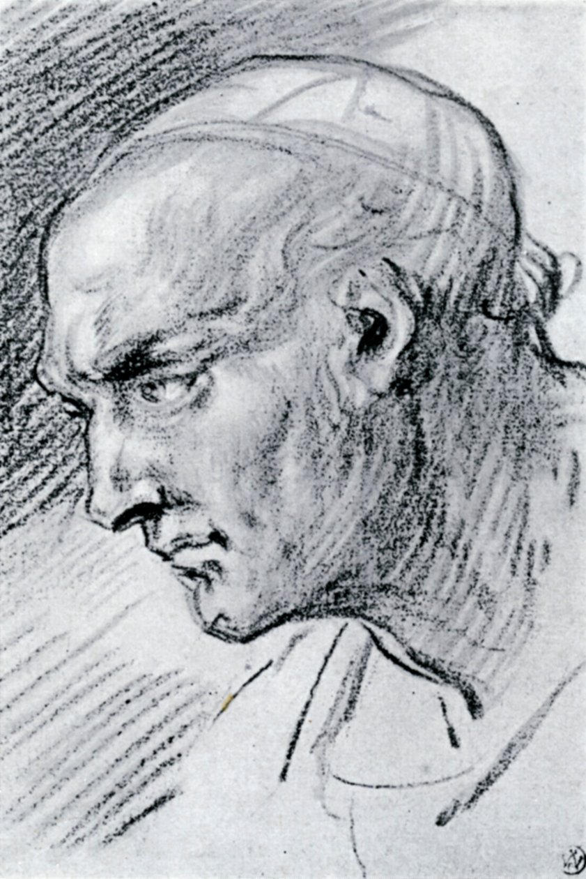 Studie af et hoved, 1913. af Jean Antoine Watteau