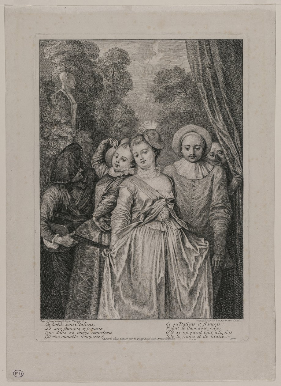 Tøjet er italiensk af Jean Antoine Watteau