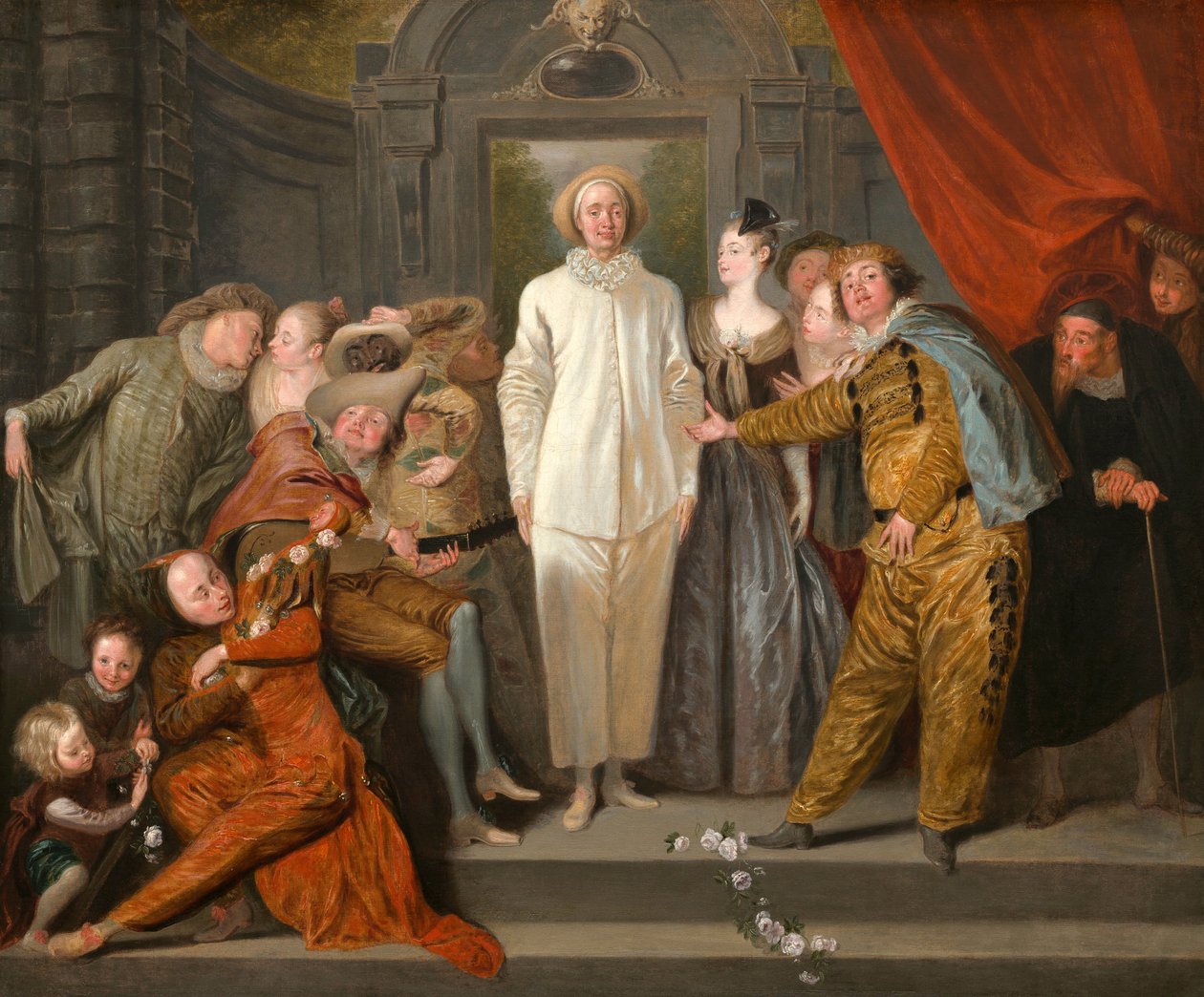 De italienske komikere, ca 1720 af Jean Antoine Watteau