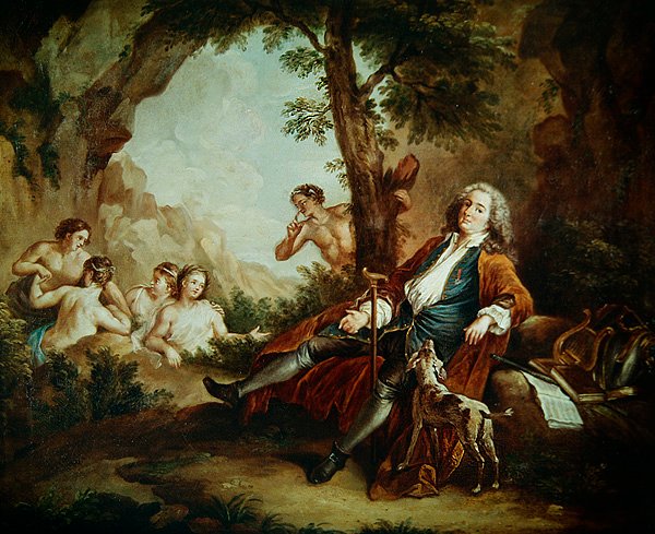 Portræt af Antoine de la Roque af Jean Antoine Watteau