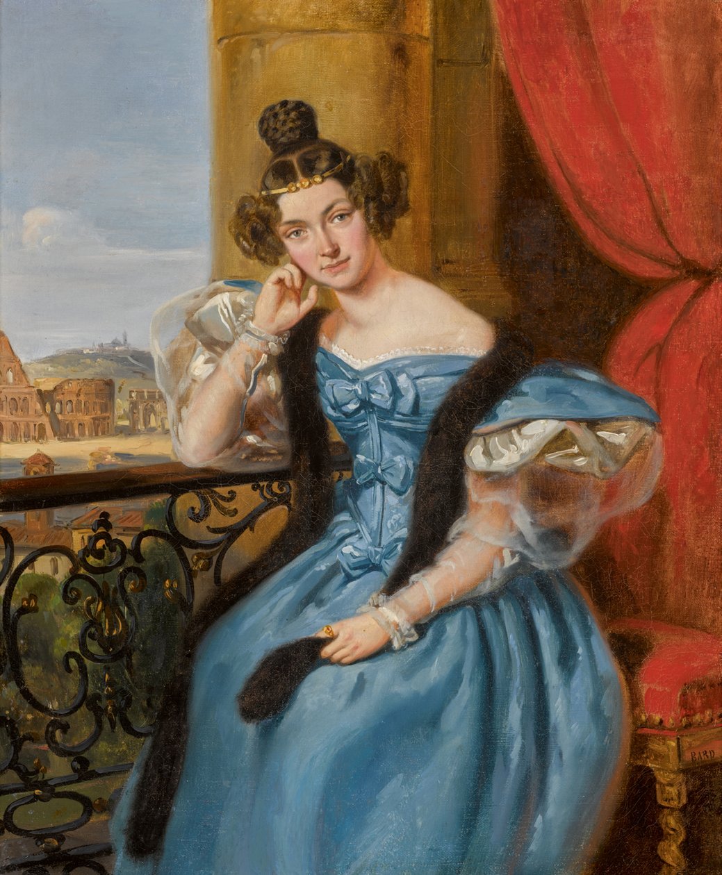 Portræt af Ekaterina Nikolaevna Meshcherskaya, født Karamzina 1806-1867, 1835. af Jean Auguste Bard