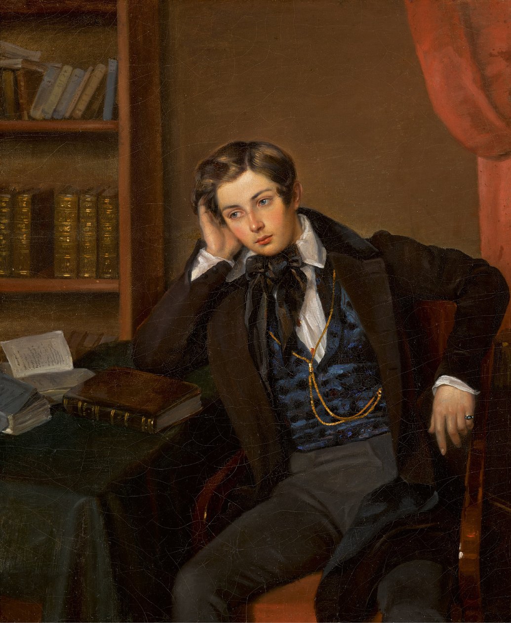 Portræt af Vladimir Nikolaevich Karamzin 1819-1878, 1935. af Jean Auguste Bard