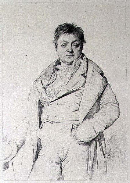 Portræt af en mand af Jean Auguste Dominique (after) Ingres