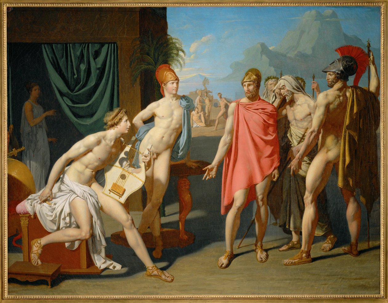 Achilleus hilser på Agamemnons ambassadører af Jean Auguste Dominique Ingres
