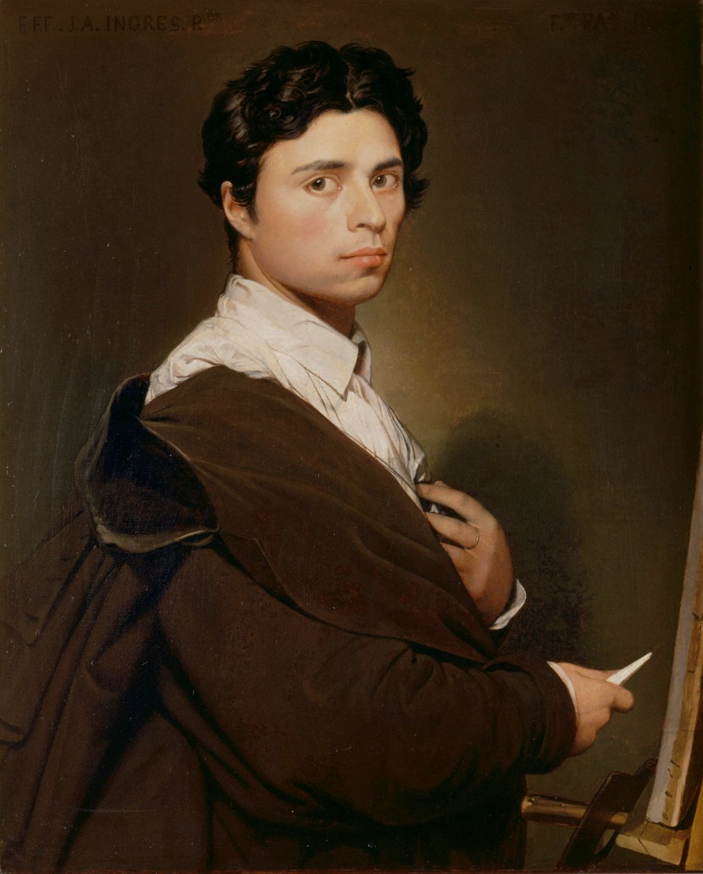 Selvportræt på 24 af Jean Auguste Dominique Ingres