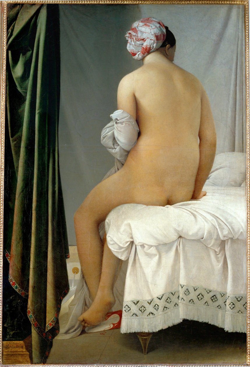 Badende kvinde ... af Jean Auguste Dominique Ingres