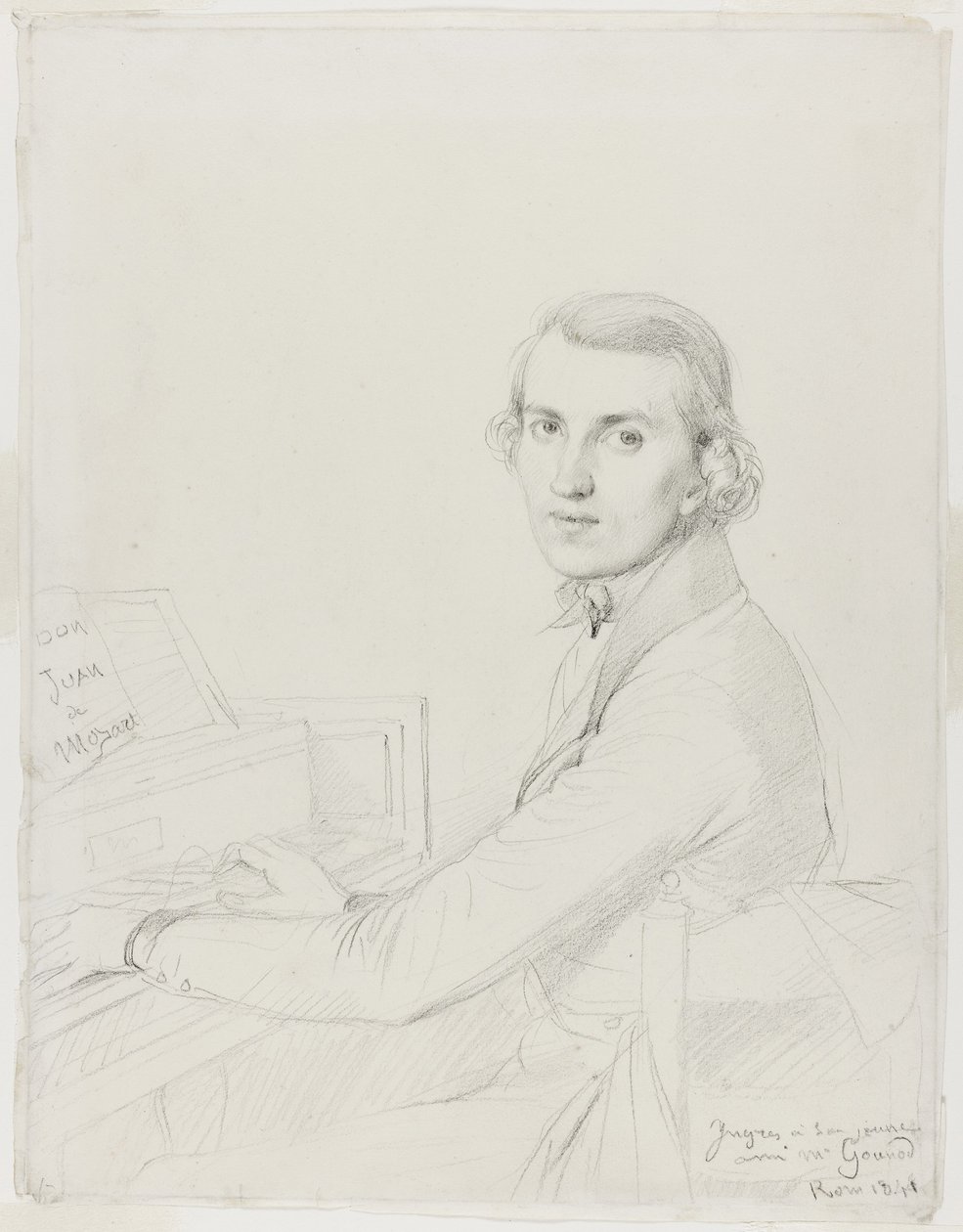 Charles Gounod, 1841 af Jean Auguste Dominique Ingres