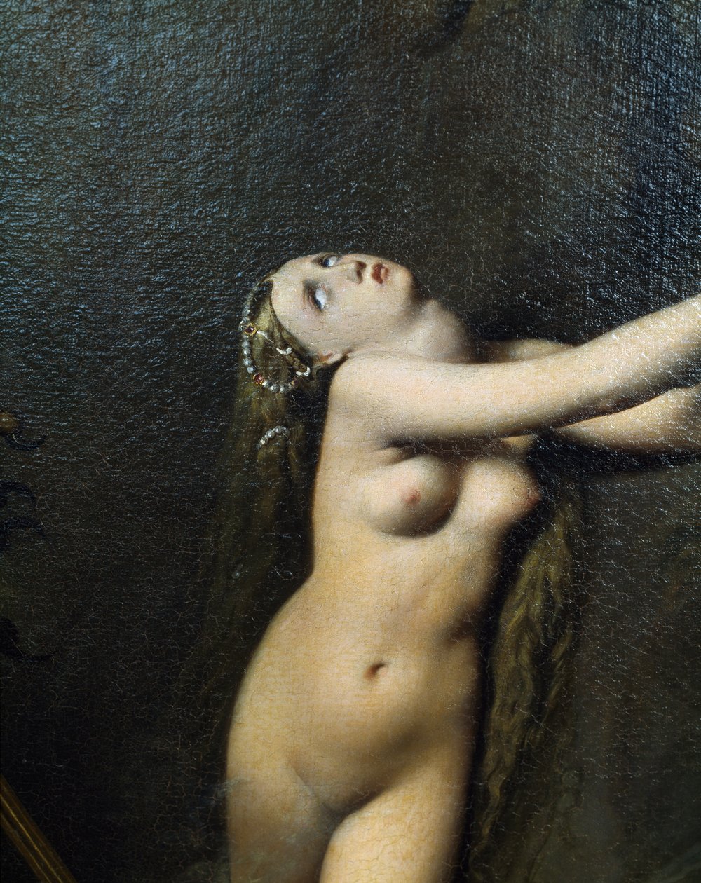 Figur Angelica, detalje af Roger gratis Angelica af Jean Auguste Dominique Ingres