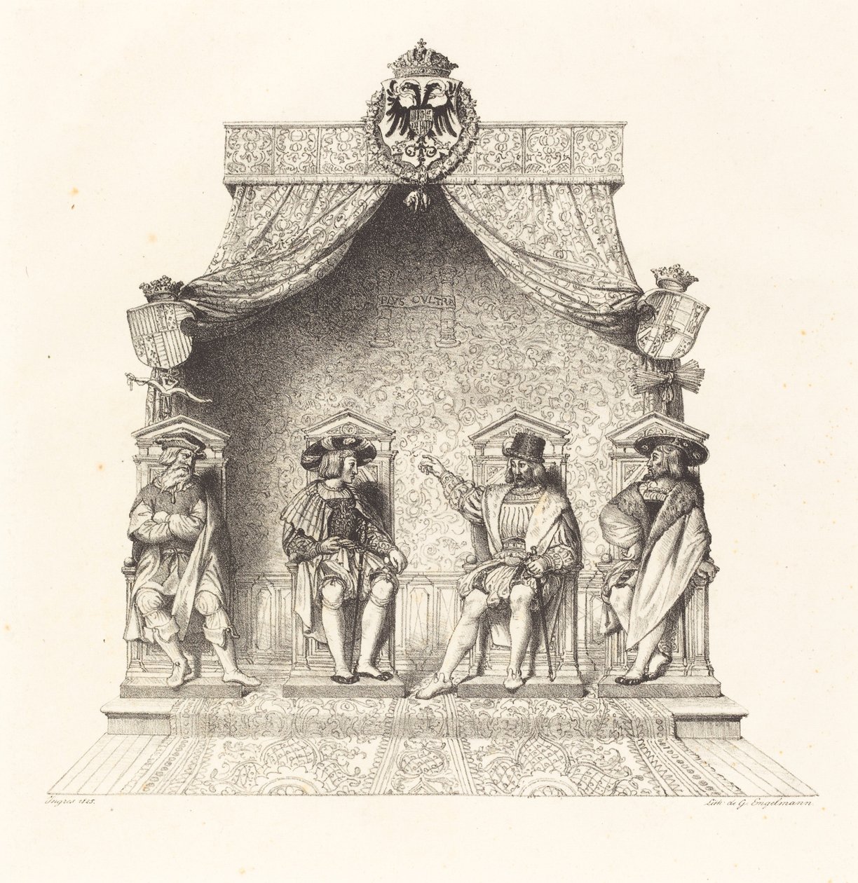 Fire dommere i Besançon af Jean Auguste Dominique Ingres