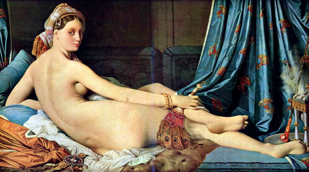 Fransk: La grande odalisque Grande Odalisque af Jean Auguste Dominique Ingres