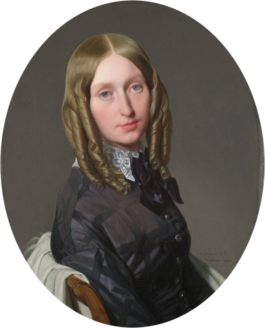 Fransk: Portræt af Madame Frédéric de Reiset Augustine-Modeste-Hortense Reiset af Jean Auguste Dominique Ingres
