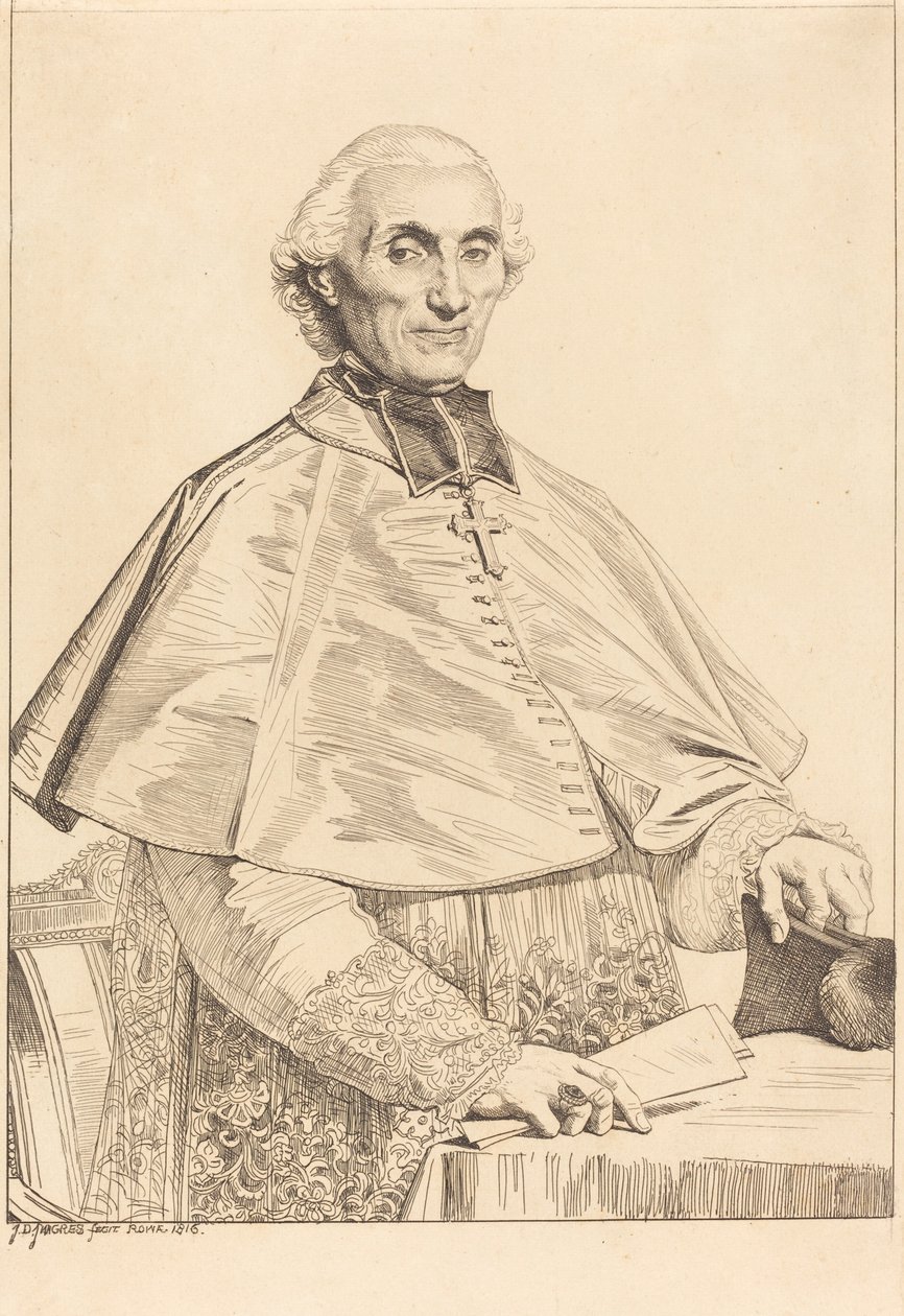Gabriel Cortois de Pressigny af Jean Auguste Dominique Ingres