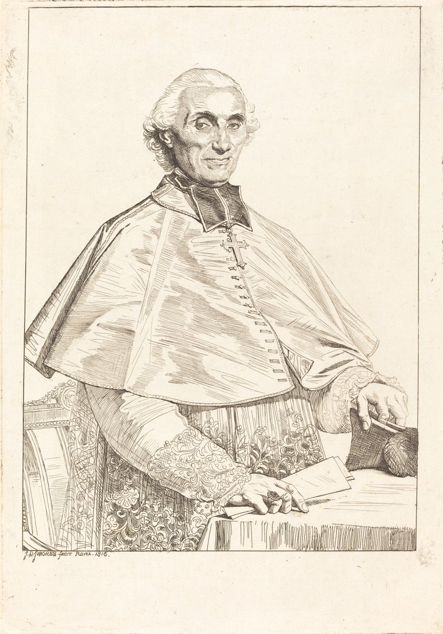 Gabriel Cortois de Pressigny af Jean Auguste Dominique Ingres