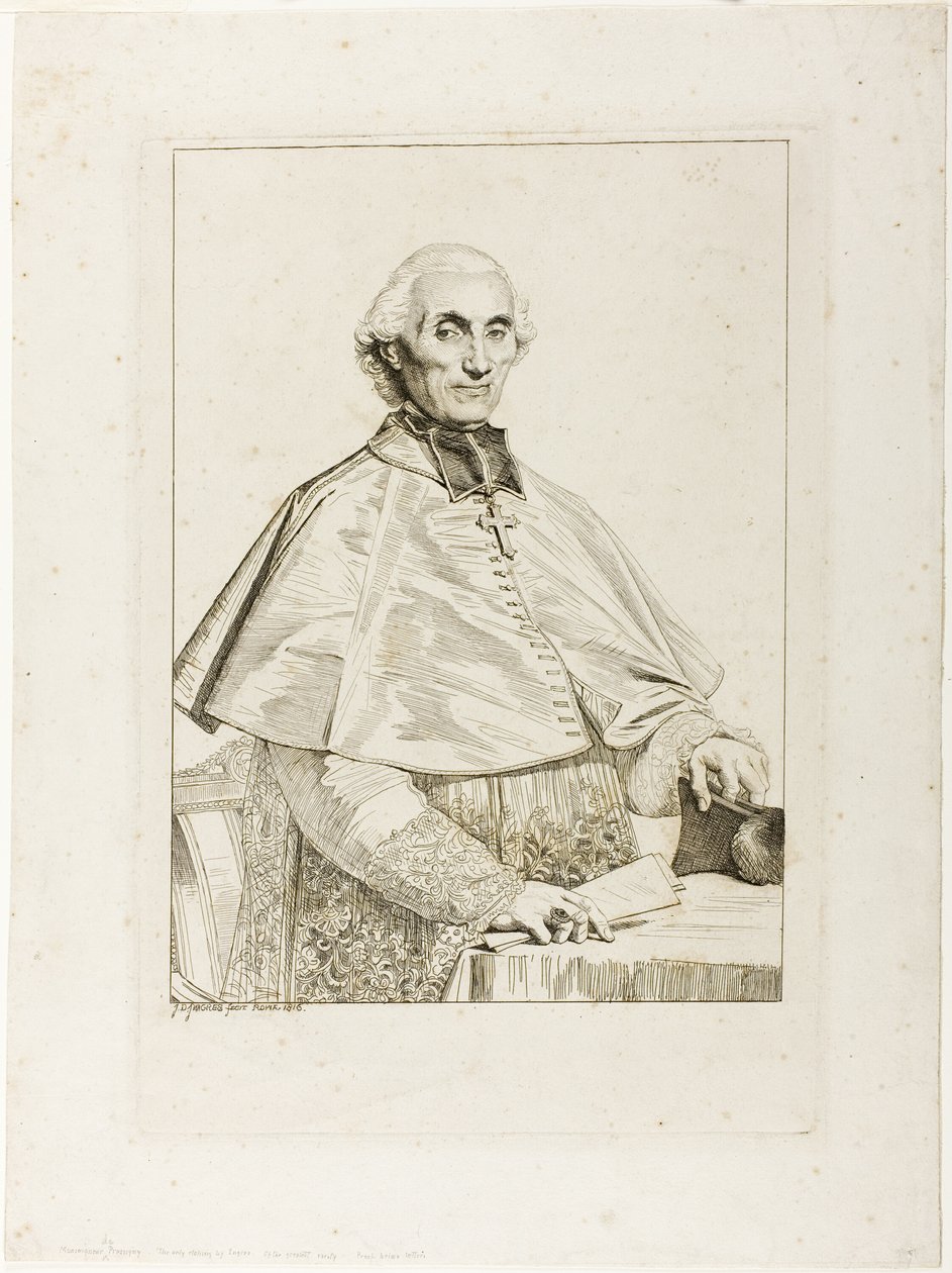 Gabriel Cortois de Pressigny af Jean Auguste Dominique Ingres