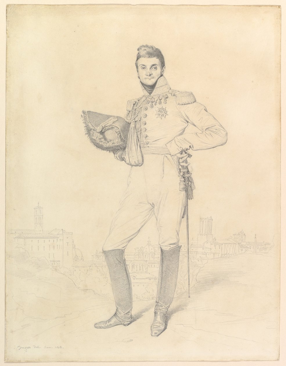 General Louis-Étienne Dulong de Rosnay af Jean Auguste Dominique Ingres