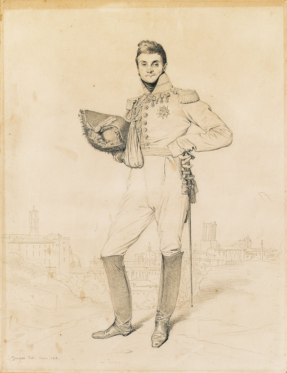 General Louis-Etienne Dulong de Rosnay, 1818 af Jean Auguste Dominique Ingres