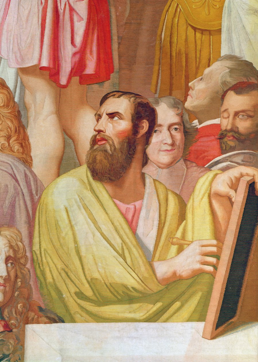 Hyldest til Homer (detalje nederst til højre) (tæppe) af Jean Auguste Dominique Ingres