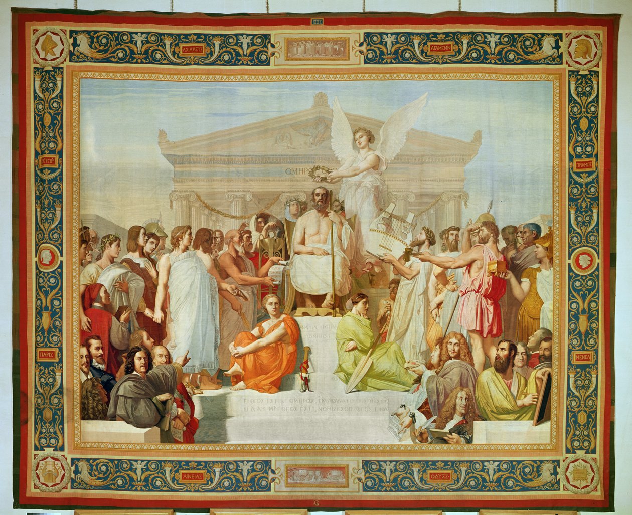 Hyldest til Homer (tæppe) af Jean Auguste Dominique Ingres
