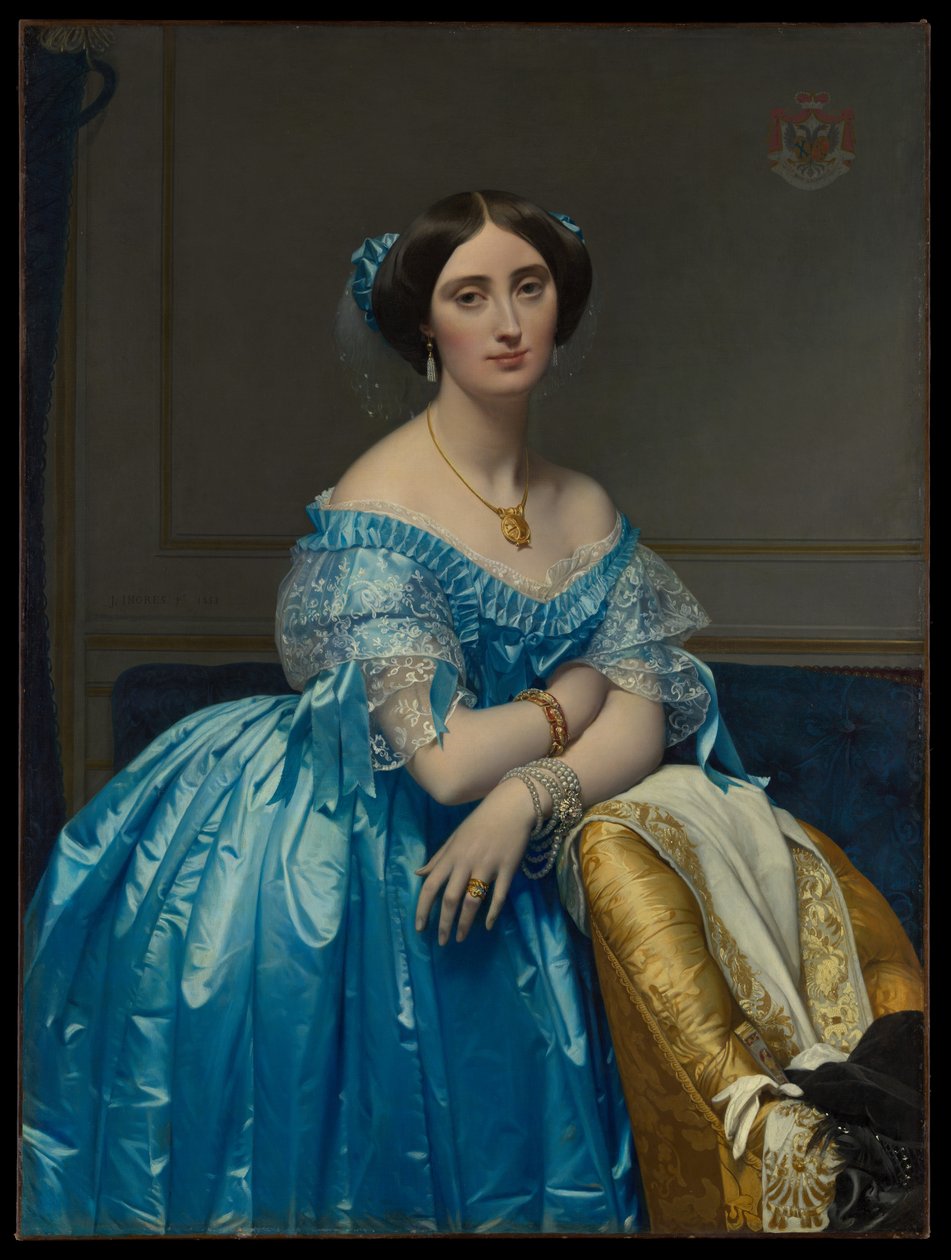 Joséphine-Éléonore-Marie-Pauline de Galard de Brassac de Béarn (1825-1860), prinsesse de Broglie af Jean Auguste Dominique Ingres