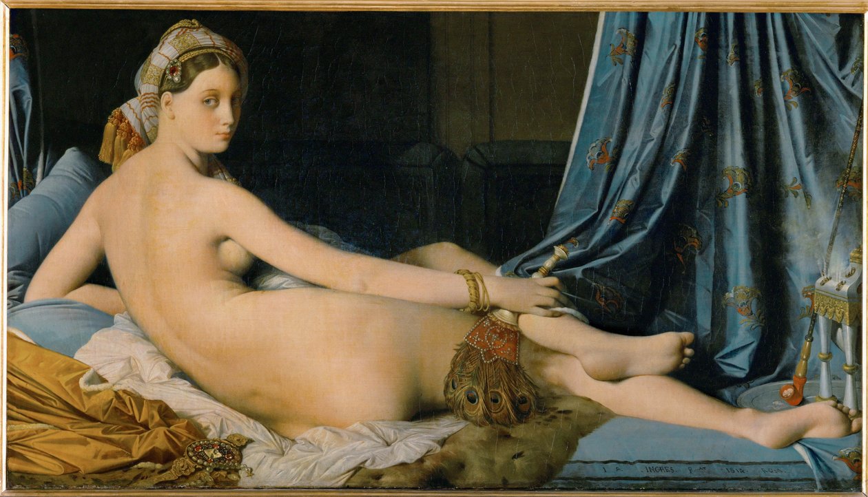 La Grande Odalisque - Den store odalisque ... af Jean Auguste Dominique Ingres