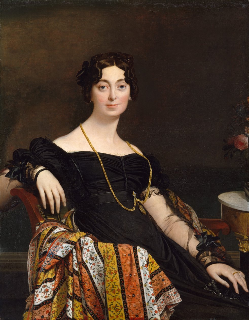 Madame Jacques-Louis Leblanc Françoise Poncelle, 1788-1839, 1823. af Jean Auguste Dominique Ingres