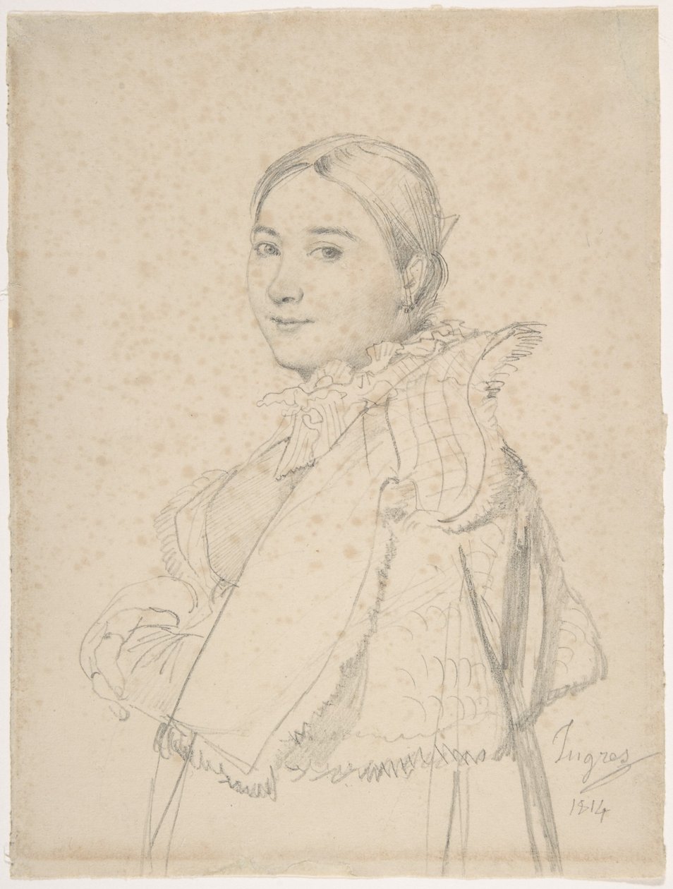 Madame Jean-Auguste-Dominique Ingres, født Madeleine Chapelle af Jean Auguste Dominique Ingres